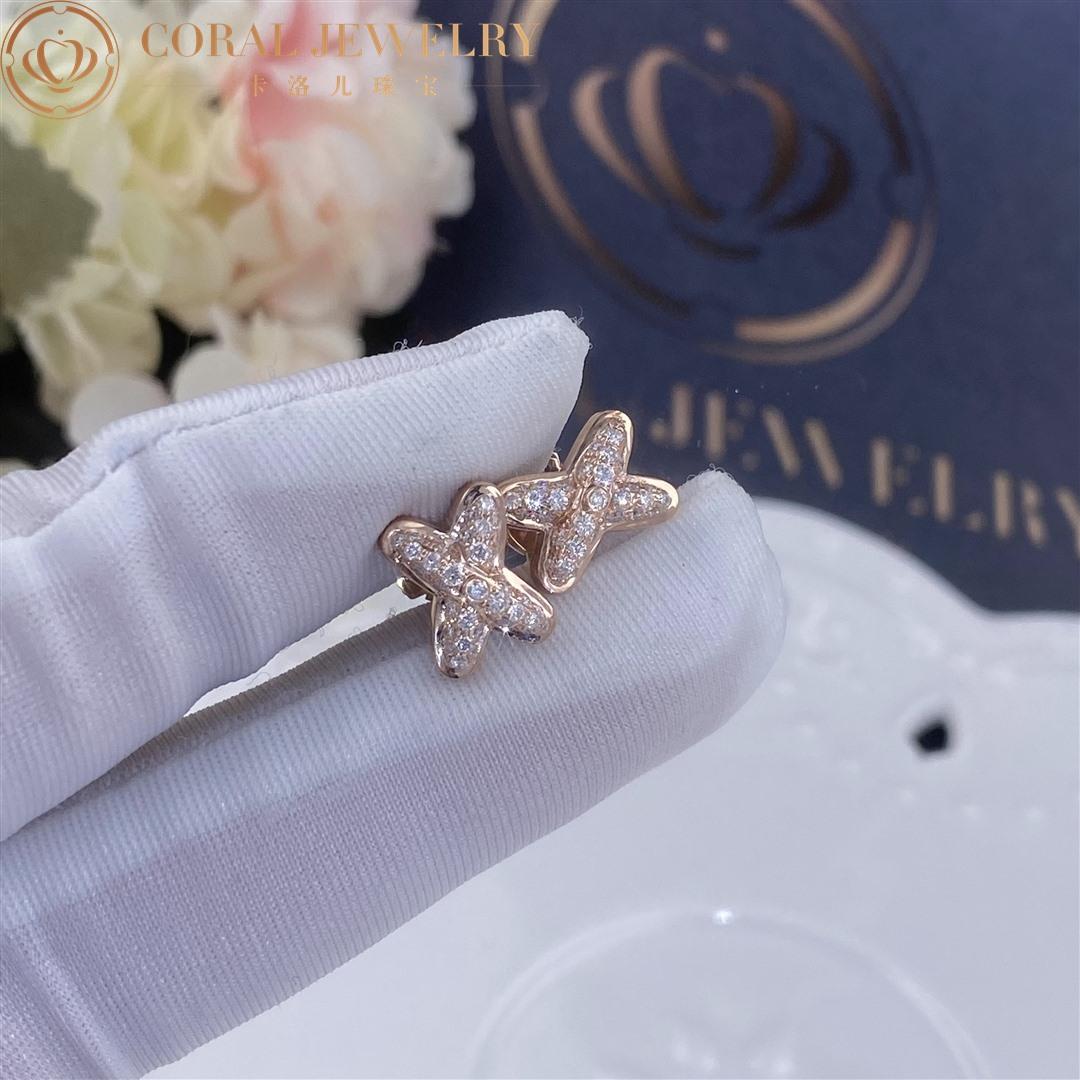 Chaumet JEUX DE LIENS EARRING Rose gold, diamonds 083468