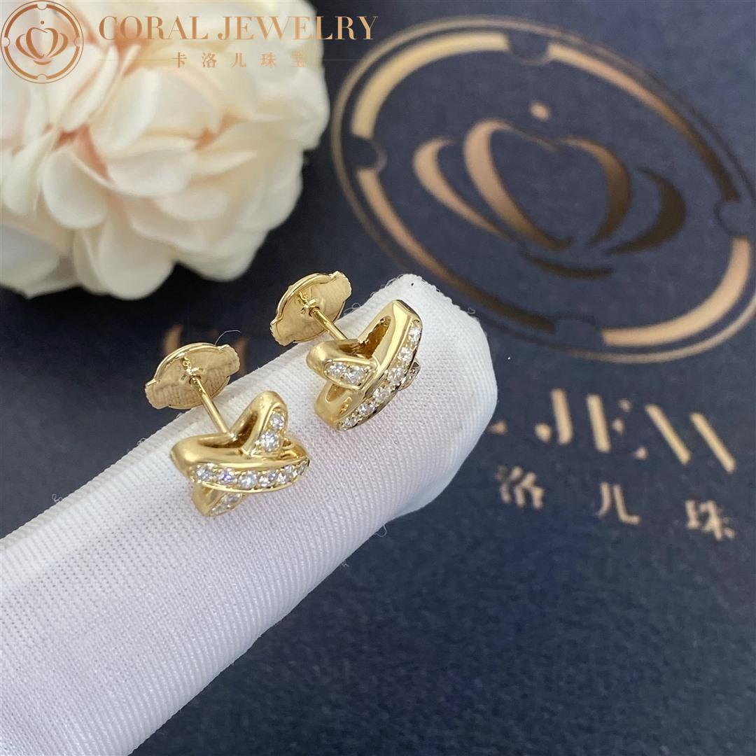 Chaumet Jeux De Liens Earring Yellow Gold, Diamonds 080047