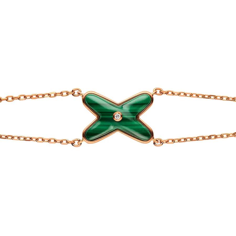 Chaumet Jeux De Liens Bracelet Rose Gold Malachite Diamond 083974