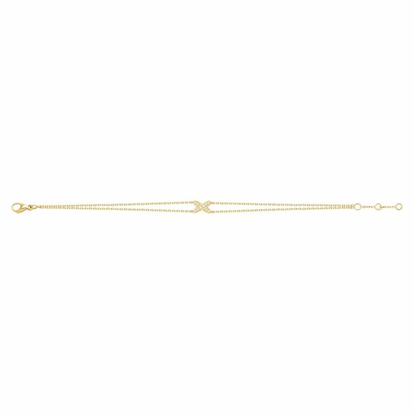 Chaumet Jeux De Liens Bracelet Yellow Gold Diamonds 082115