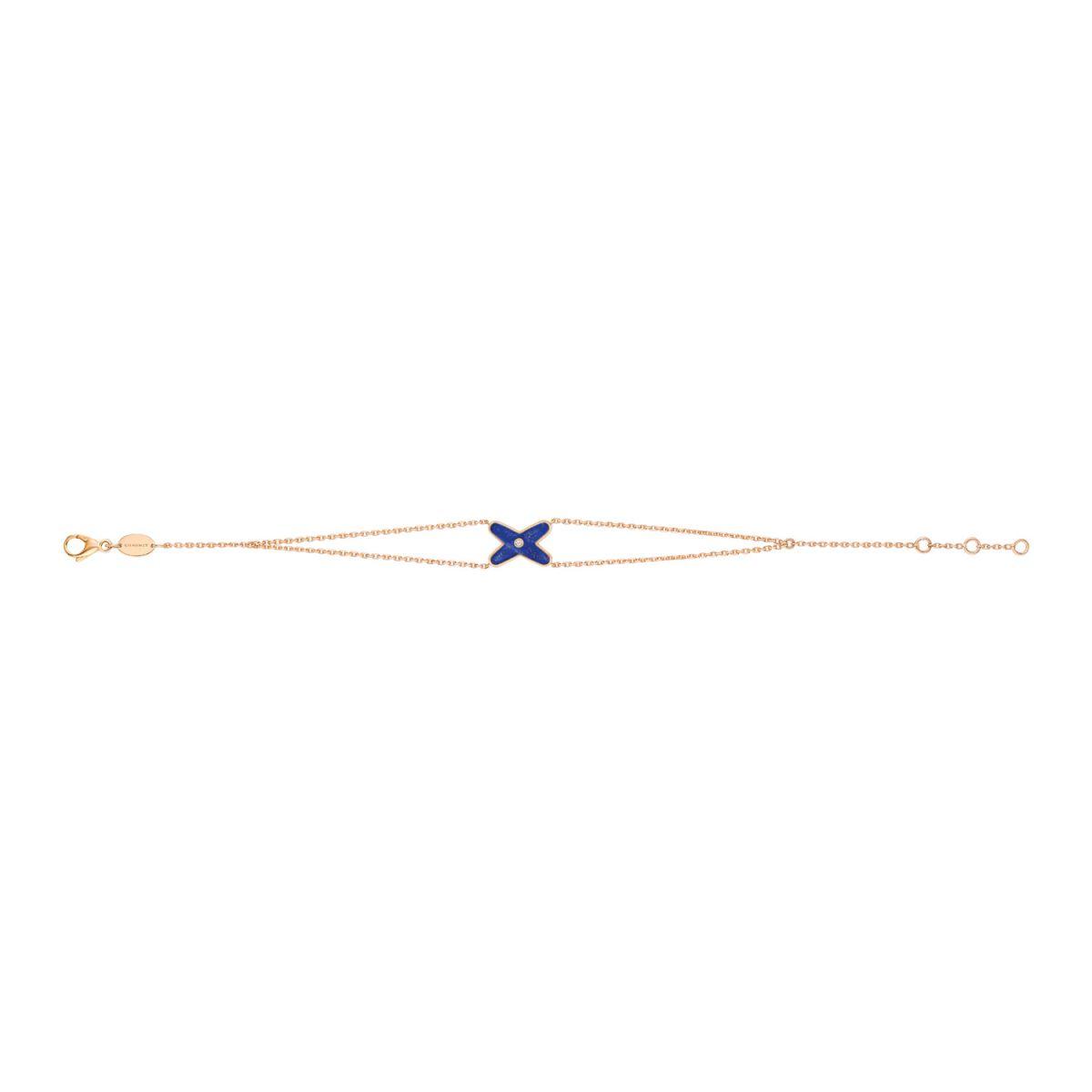 Chaumet Jeux De Liens Onyx Bracelet Rose Gold Lapis Lazuli Diamond