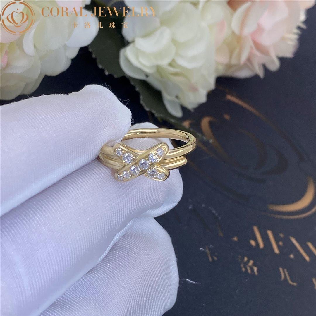 Chaumet Jeux De Liens Ring Yellow Gold, Diamonds