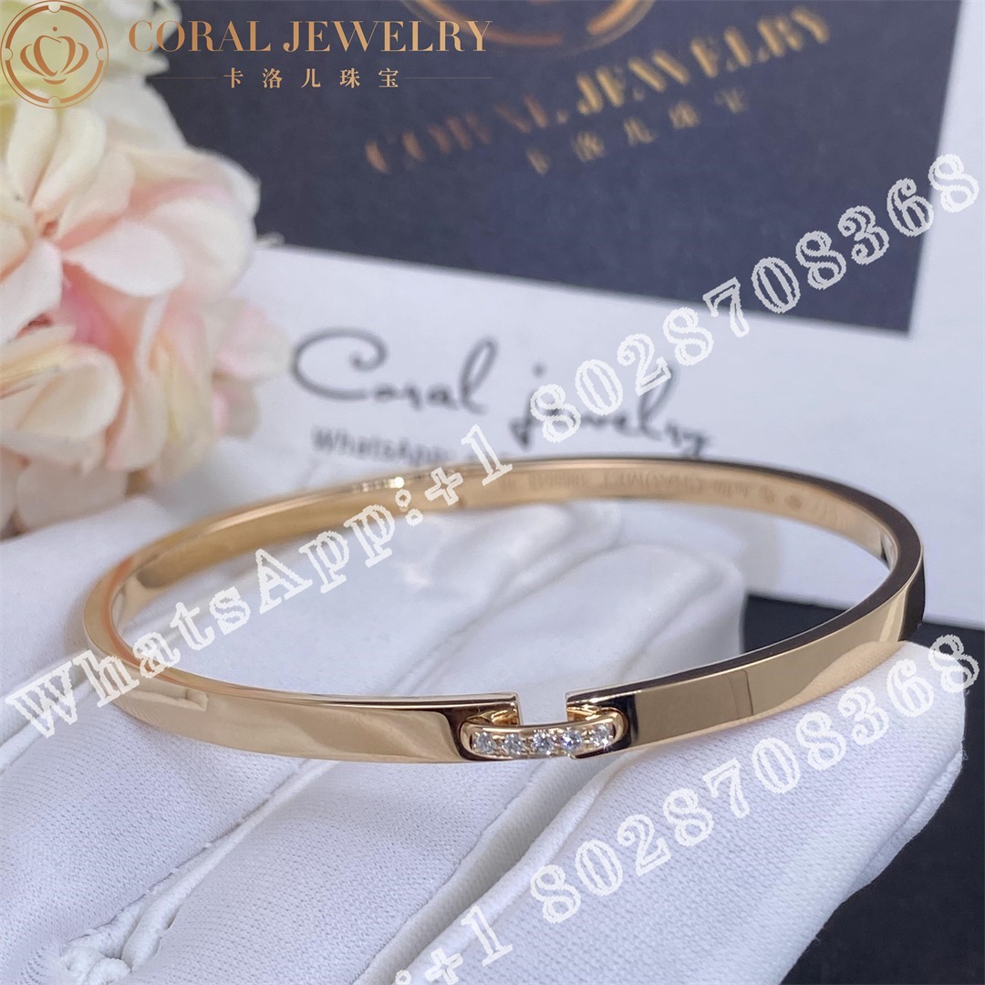 Chaumet Liens Evidence Bracelet Rose Gold Diamonds 083355 Coral (4)