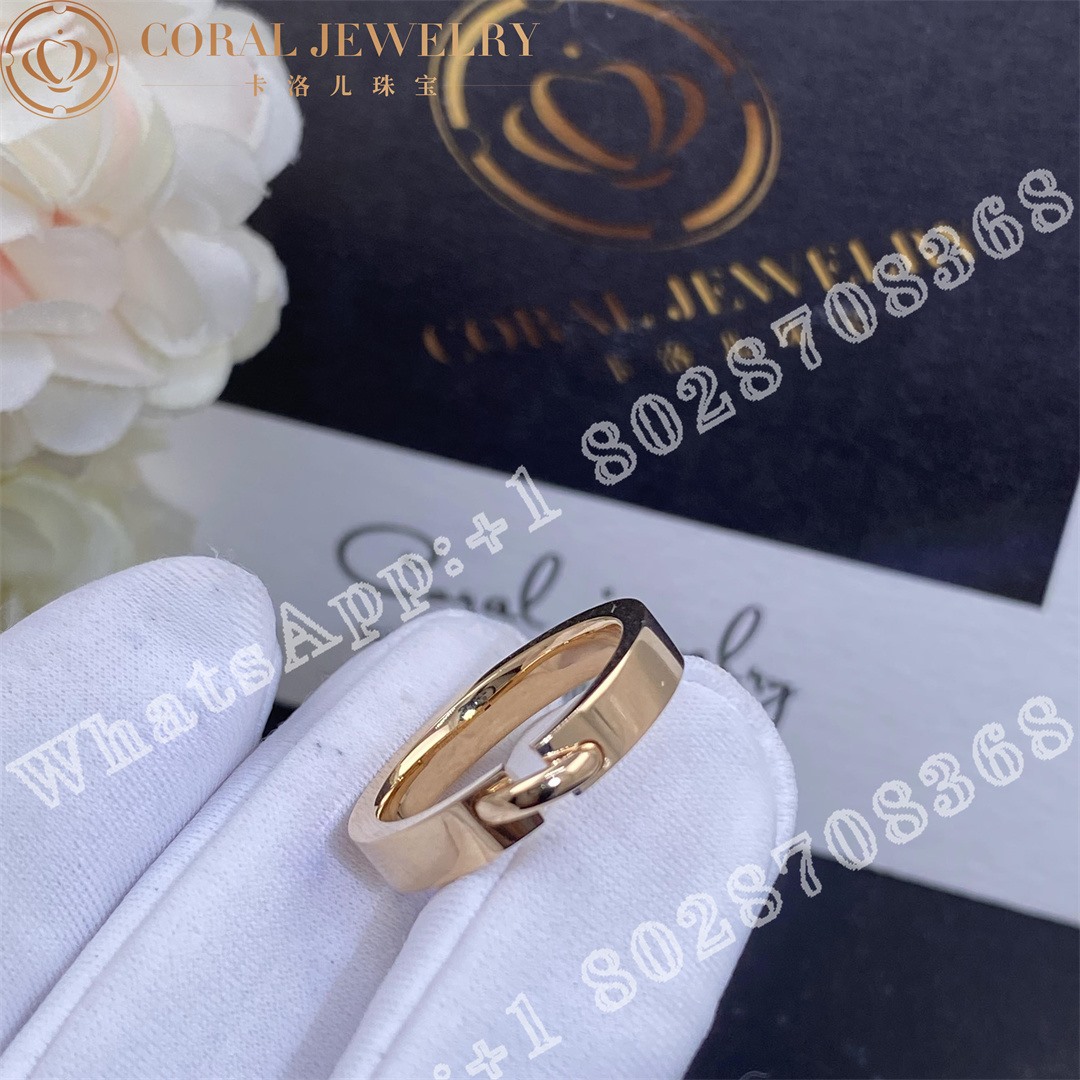 Chaumet Liens Evidence Wedding Band In Rose Gold 4mm 080543 Coral (2)