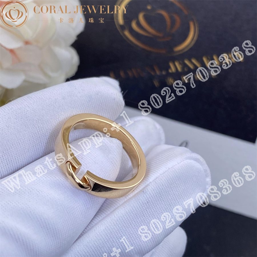 Chaumet Liens Evidence Wedding Band In Rose Gold 4mm 080543 Coral (5)