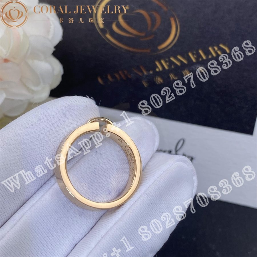 Chaumet Liens Evidence Wedding Band In Rose Gold 4mm 080543 Coral (6)