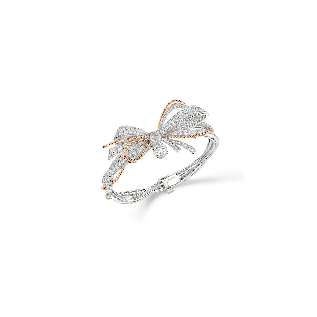 Chaumet Insolence Bracelet White Gold Rose Gold Diamonds 082964