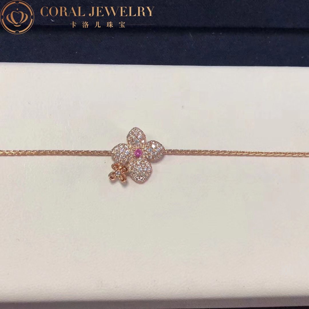 Chaumet Hortensia Astres d'Or Gold Sapphire Diamond Bracelet 083525