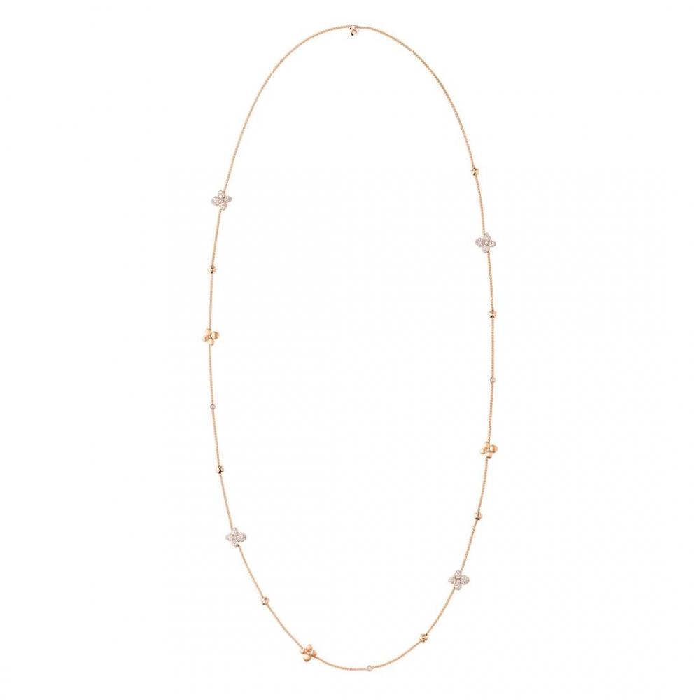 Chaumet Hortensia Astres Dor Pink Gold Diamond Necklace 083168 Coral (1)