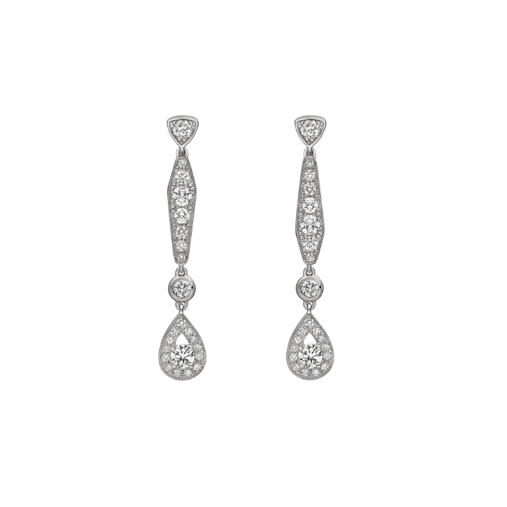 Chaumet Joséphine 18ct white-gold diamond earrings 081786