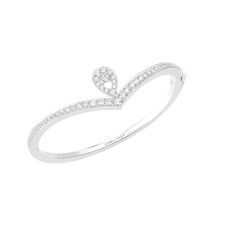 Chaumet Josephine Aigrette Bracelet White Gold Diamonds 082076