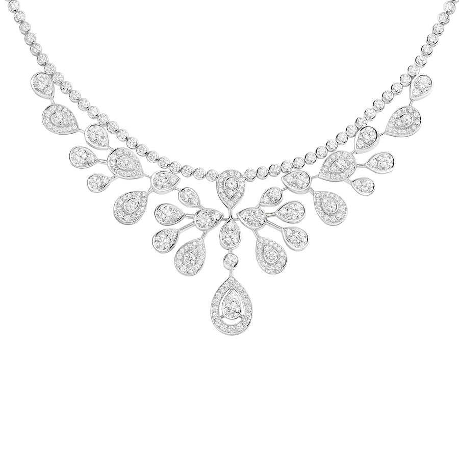 Chaumet Josephine Aigrette Imperiale Necklace White Gold Diamonds 083103