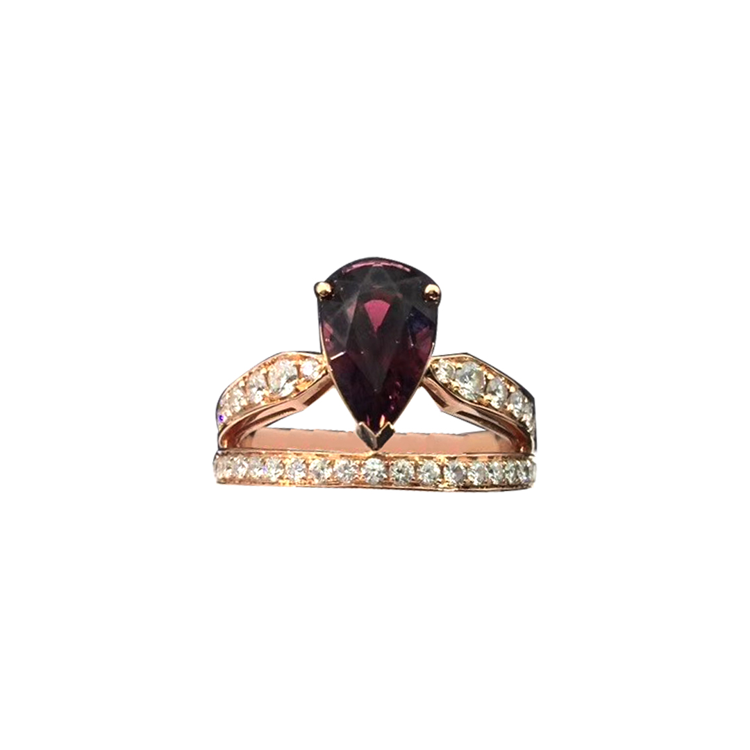 Chaumet Joséphine Aube Printanière pink sapphire ring 082573