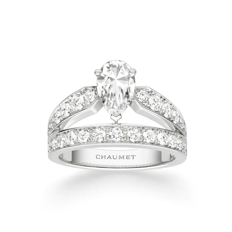 Chaumet Joséphine Aube Printanière Solitaire Platinum, Diamonds J83796