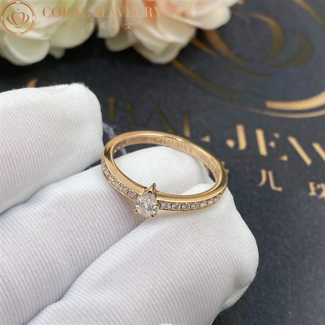 Chaumet Josephine Eclat D'eternité Ring in Pink Gold and Diamonds 084724