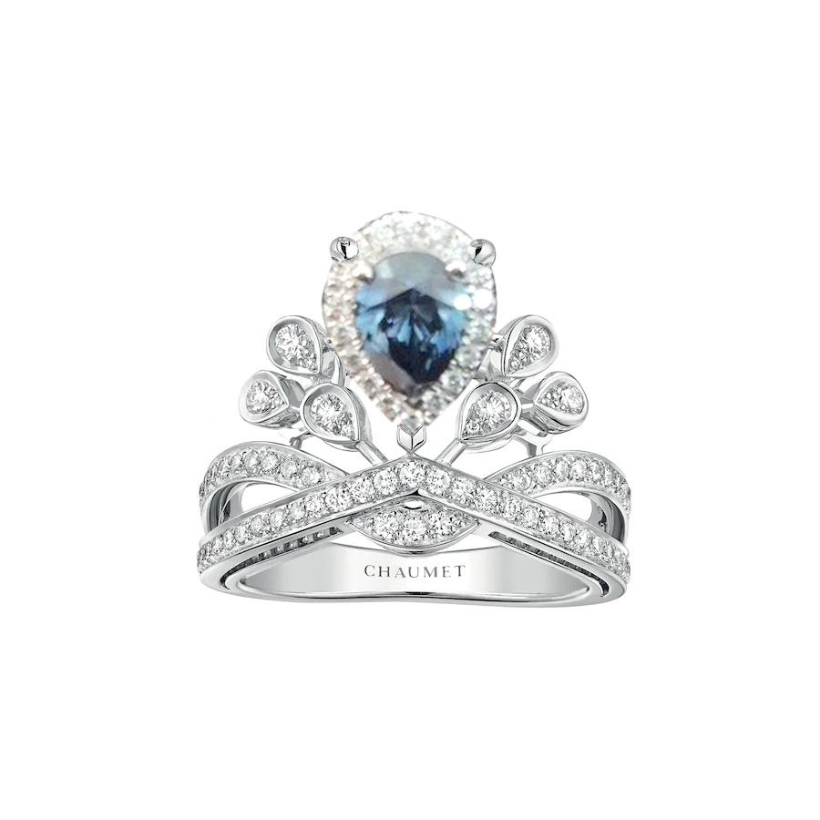 Chaumet Joséphine Aigrette Impériale Ring Platinum, Sapphire