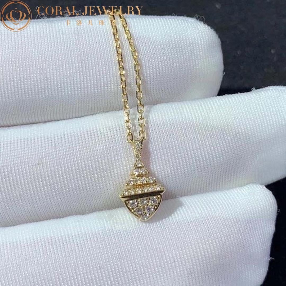 Marli Cleo Mini Rev Full Diamond Pendant In Yellow Gold CLEO-N32