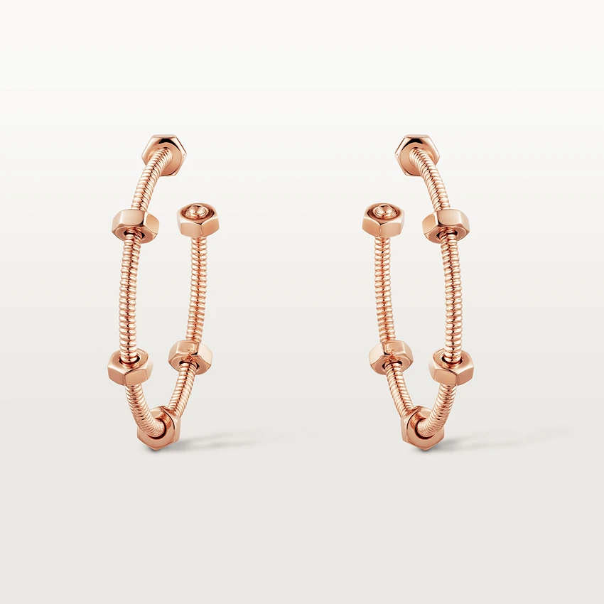 Cartier Ecrou De Cartier Earrings Rose Gold B8301408