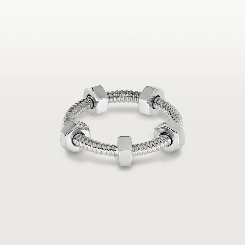 Cartier Ecrou De Cartier Ring White Gold B4227400