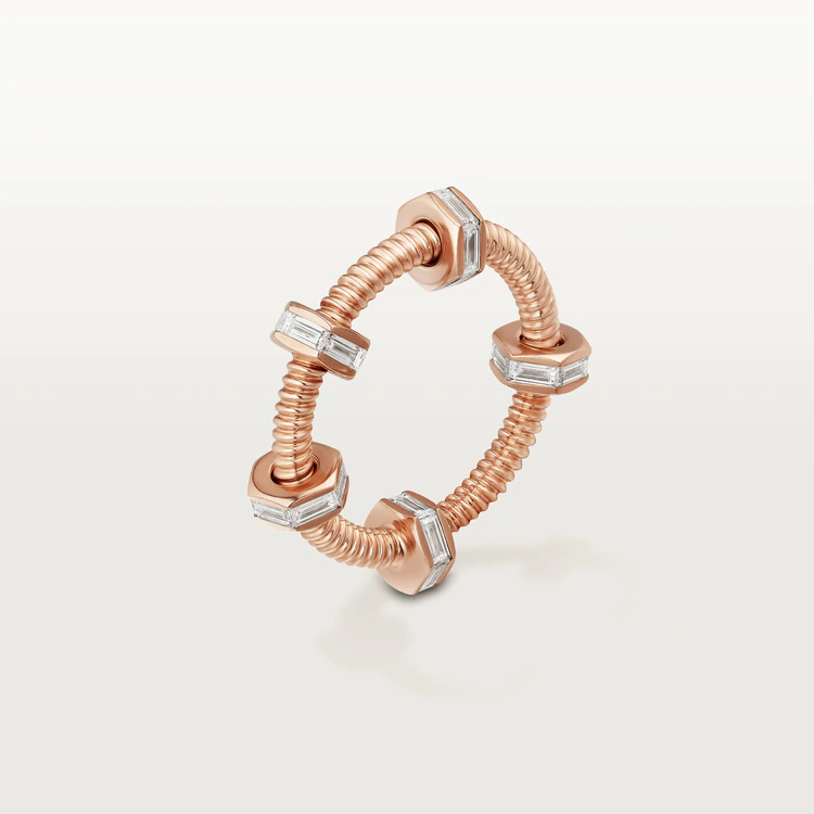 Cartier Ecrou De Cartier Ring Rose Gold Diamonds N4764900