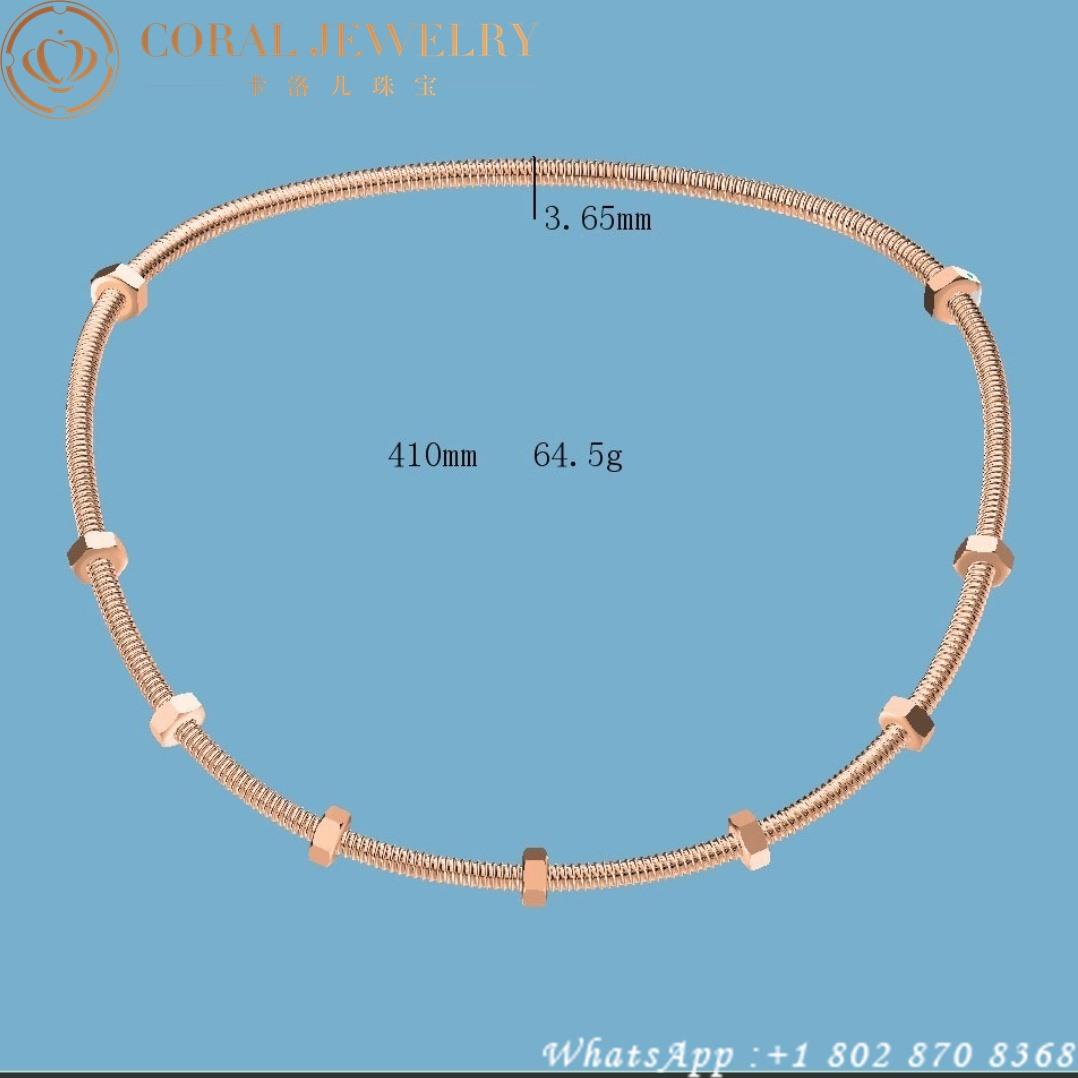 Cartier Ecrou De Cartier Necklace Rose Gold N7424398