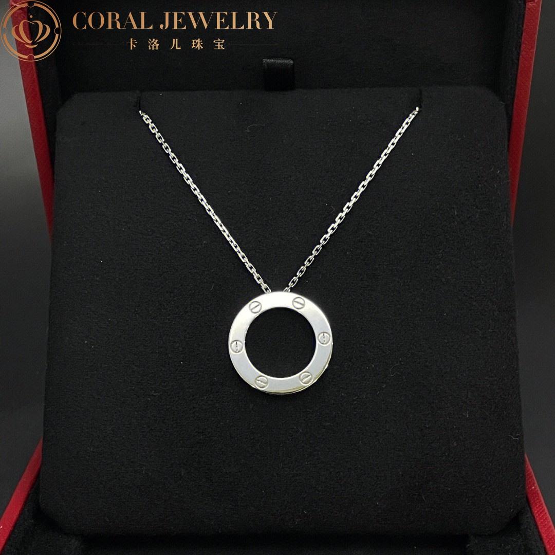 Cartier Love Necklace 18K White Gold B7014300