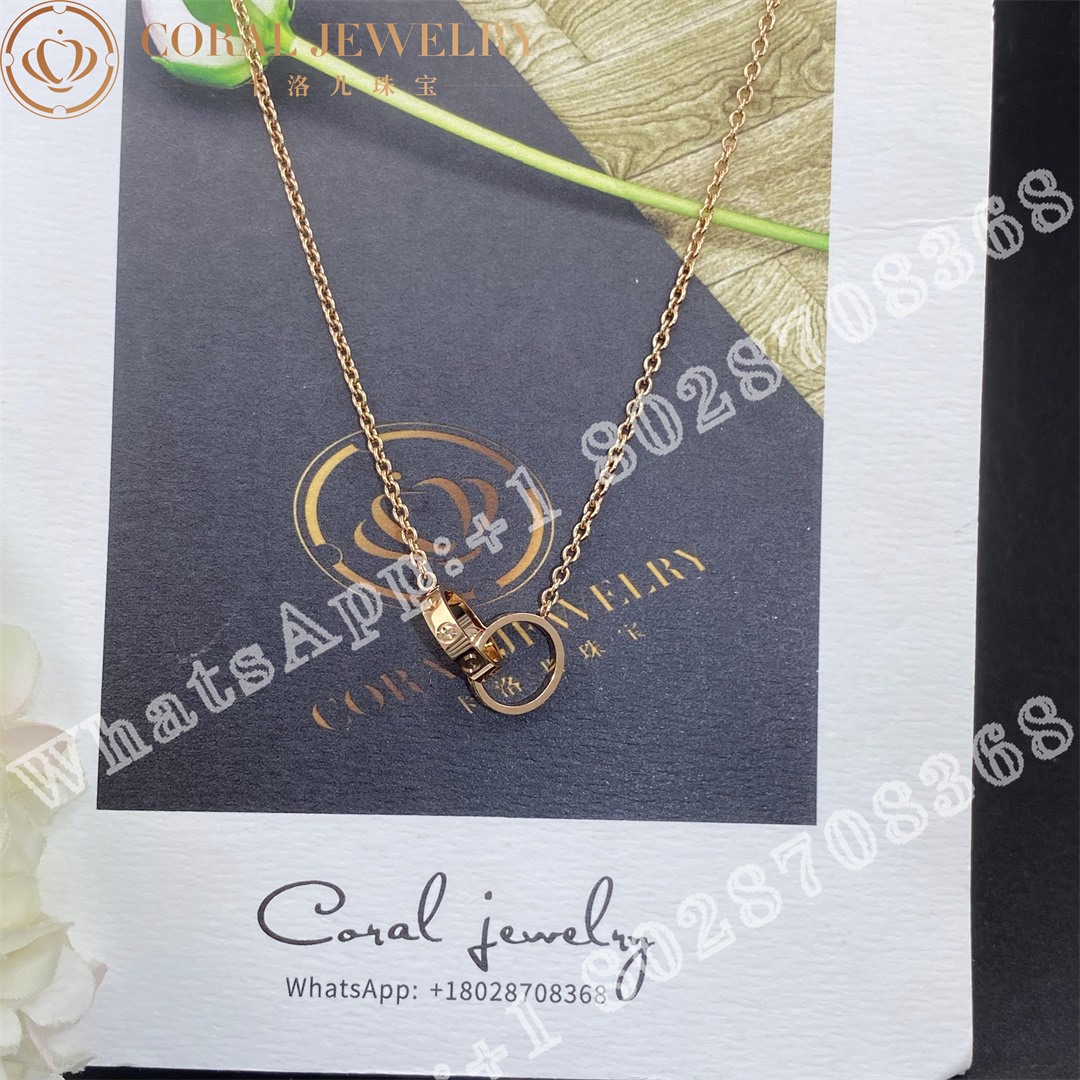 Cartier Love Necklace Rose Gold B7212300 Coral (1)