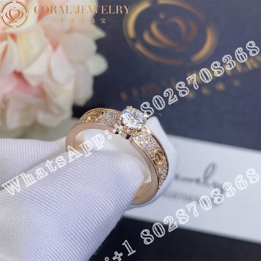 Cartier Love Solitaire Rose Gold Diamond N4774600 Coral (21)