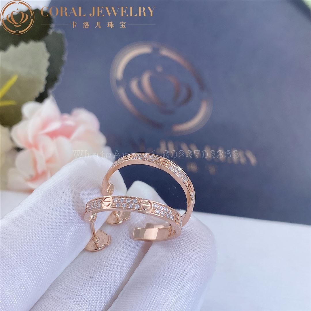 Cartier Love Earrings Rose Gold Ref. N8515192