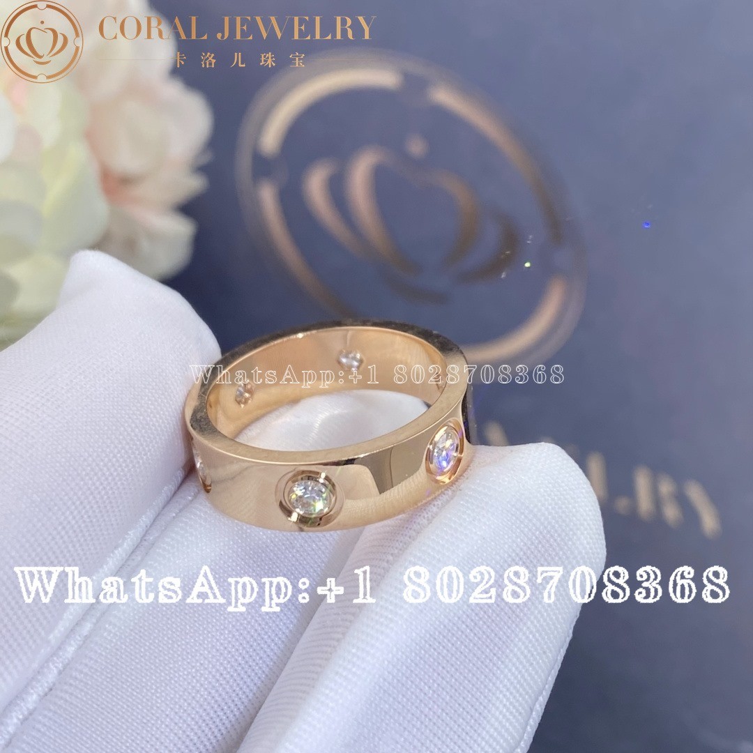 Cartier Love Ring, Rose Gold 6 Diamonds Ref. B4097500