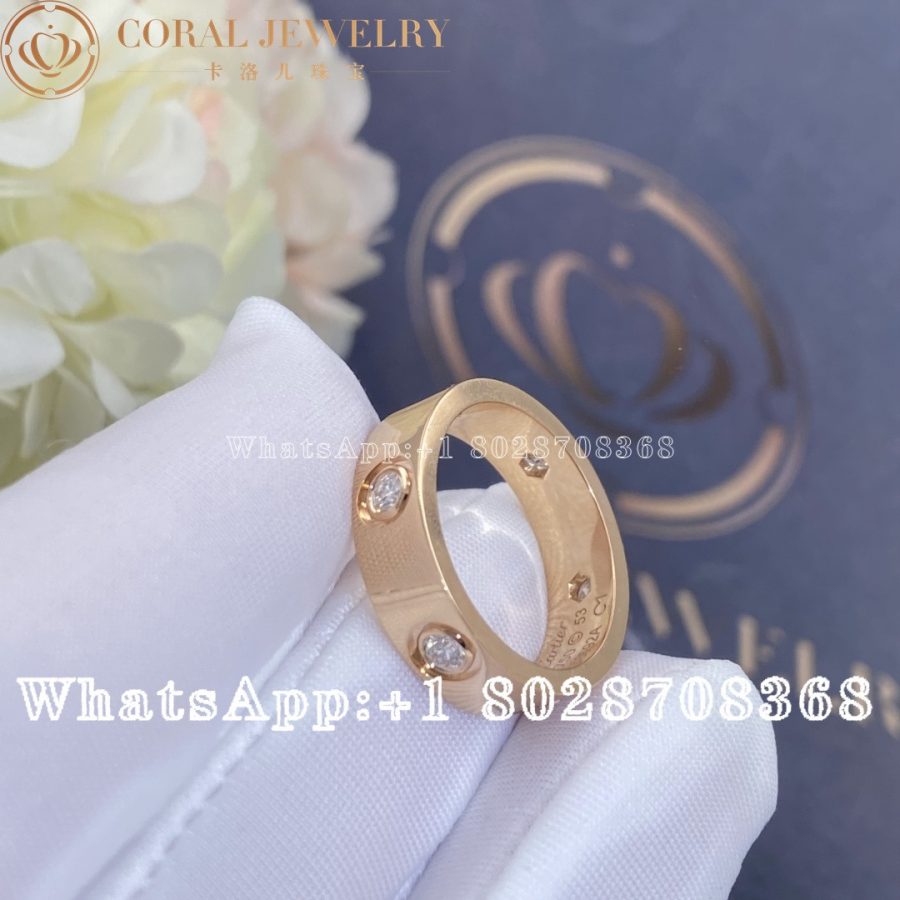 Cartier Love Ring, Rose Gold 6 Diamonds Ref. B4097500