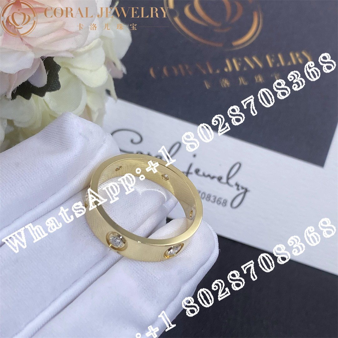 Cartier Love Ring, Yellow Gold 6 Diamonds Ref. B4025900