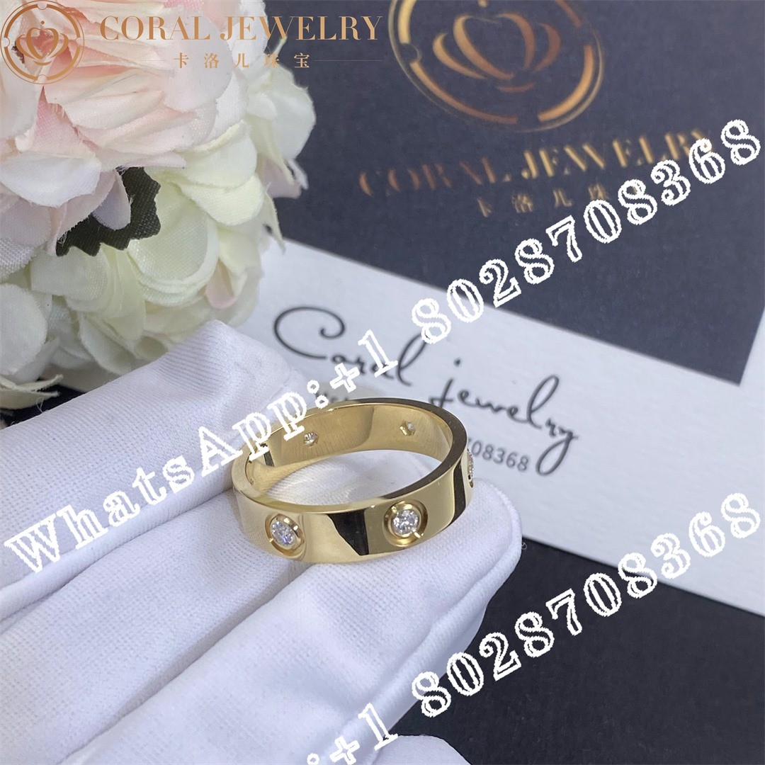 Cartier Love Ring, Yellow Gold 6 Diamonds Ref. B4025900