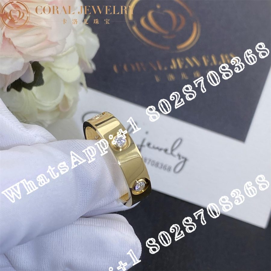 Cartier Love Ring, Yellow Gold 6 Diamonds Ref. B4025900