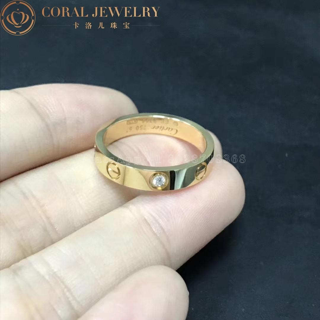 Cartier Love Wedding Band, 1 Diamond Yellow Gold Ref. B4056100