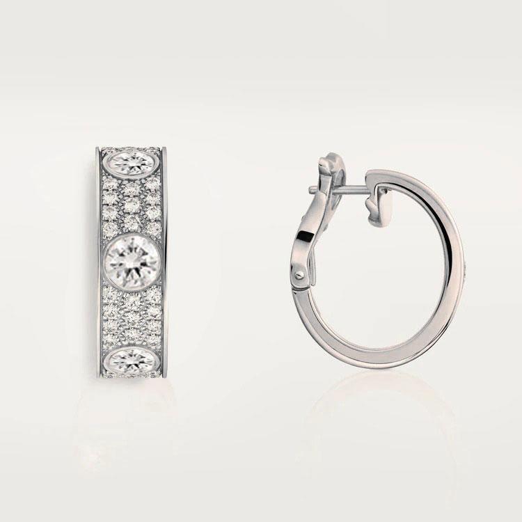 Cartier love earrings diamond sale