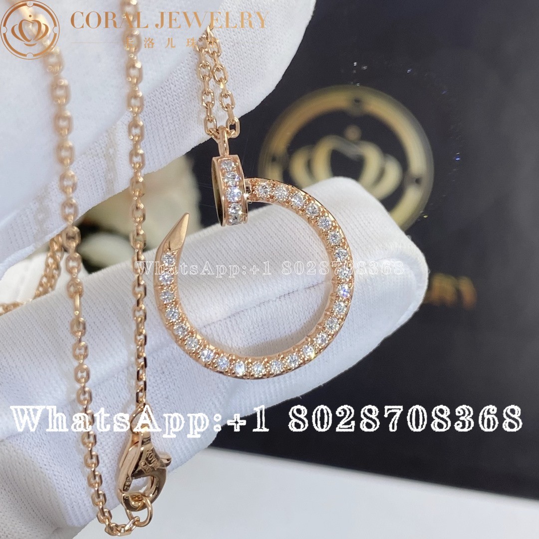 Cartier Juste un Clou Necklace Rose Gold, Diamonds Ref. B3047000