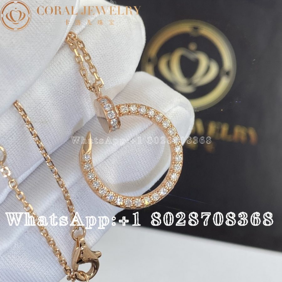 Cartier Juste un Clou Necklace Rose Gold, Diamonds Ref. B3047000