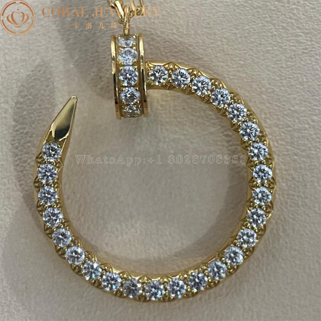 Cartier Juste un Clou Necklace Yellow Gold, Diamonds Ref. B7224511