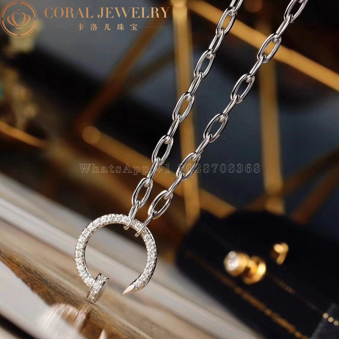 Cartier Juste un Clou Chain Necklace White Gold Ref. N7413500