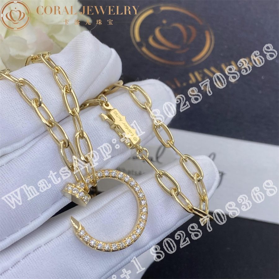 Cartier Juste Un Clou Chain Necklace Yellow Gold Ref N7413500 Coral (5)