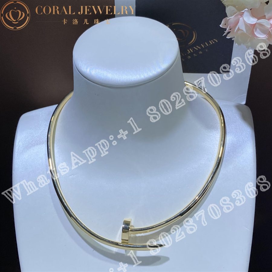 Cartier Juste Un Clou Collar Necklace Medium Model Yellow Gold Ref N7424165 Coral (1)