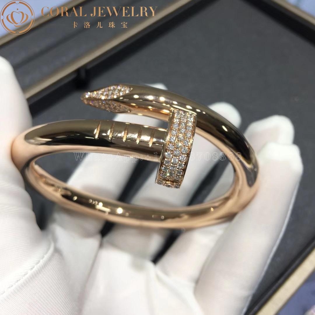 Cartier Juste Un Clou Bracelet, Large Model, Rose Gold Diamond Ref. N6711917