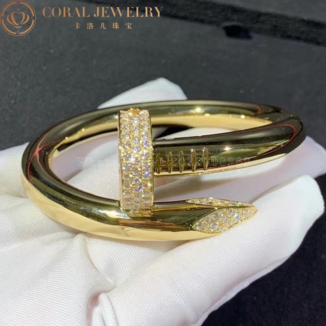 Cartier Juste Un Clou Bracelet, Large Model, Yellow Gold Diamond Ref.N6712517