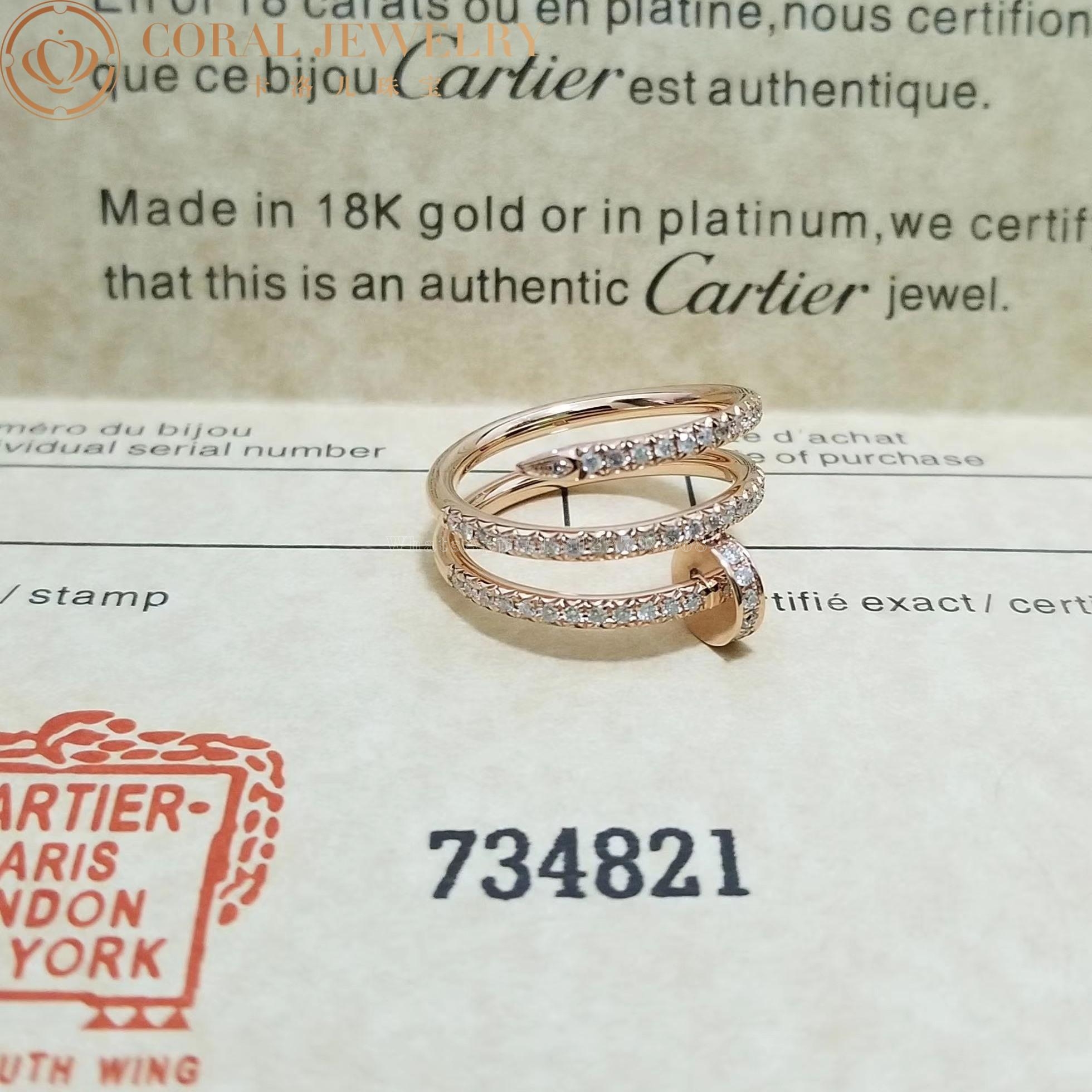 Cartier Juste un Clou Ring Yellow Gold, Diamonds Ref. B4211900