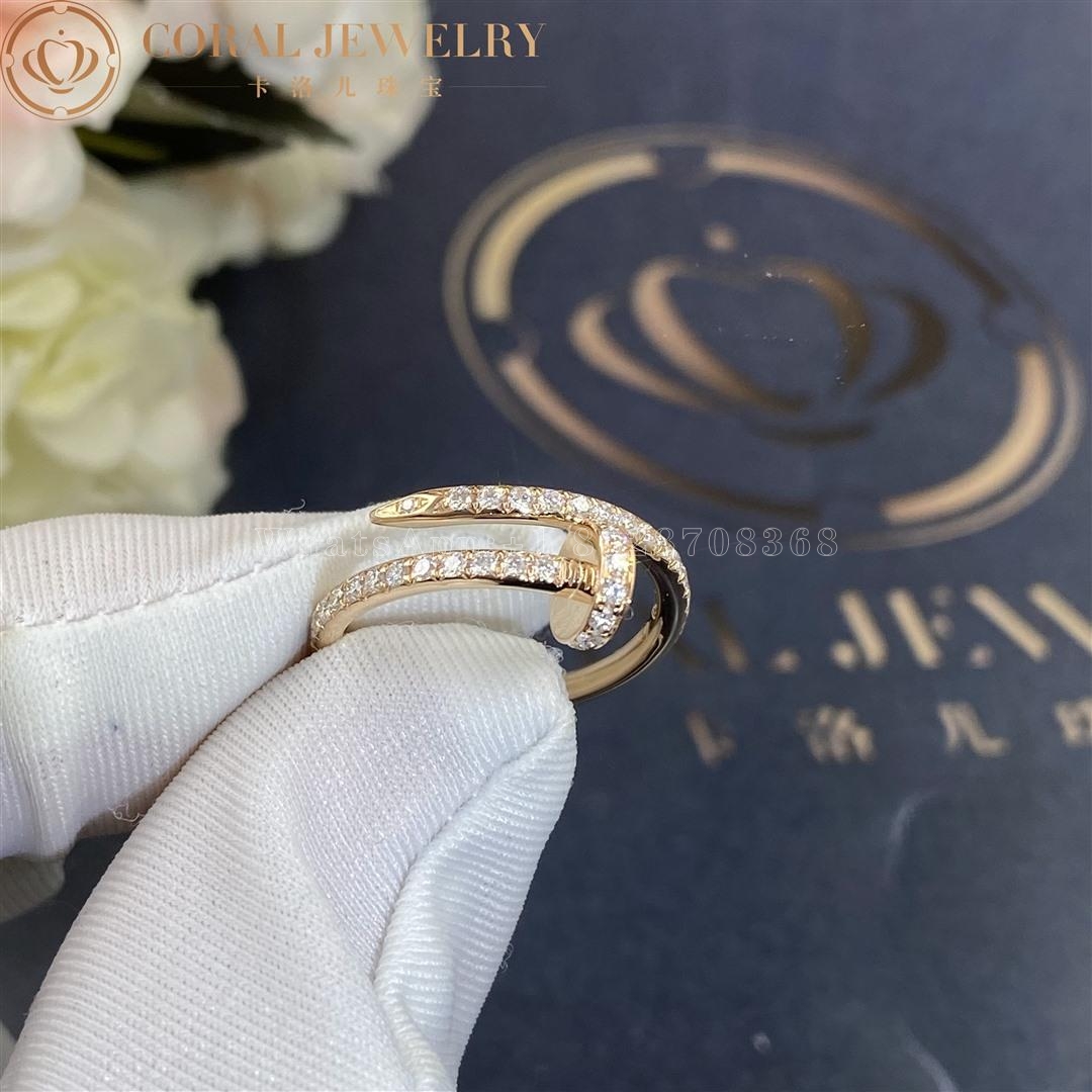 Cartier Juste un Clou Ring Rose Gold, Diamonds Ref. B4231400