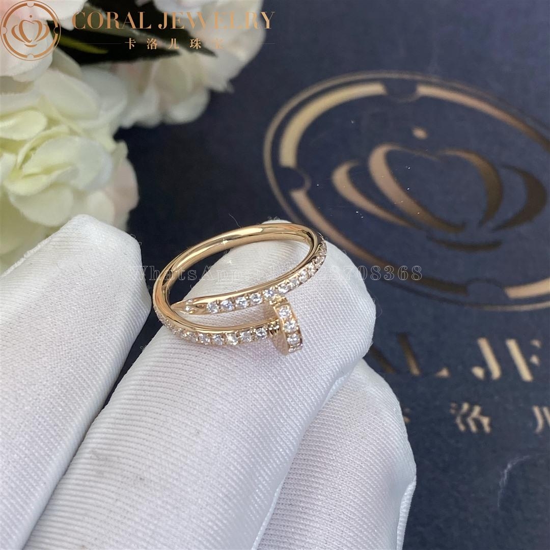 Cartier Juste un Clou Ring Rose Gold, Diamonds Ref. B4231400