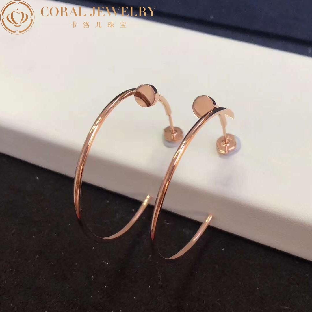 Cartier Juste Un Clou Earrings Rose Gold Ref B8301211 Coral (1)