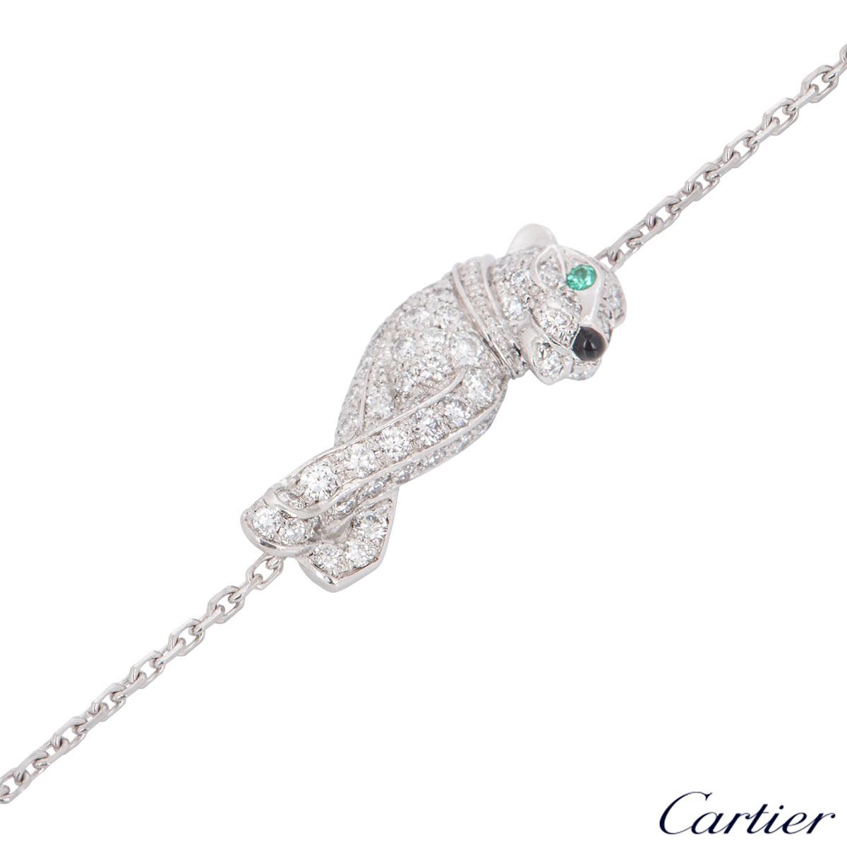 Cartier Panthère De Cartier Bracelet, White Gold Diamonds Ref. B6043717