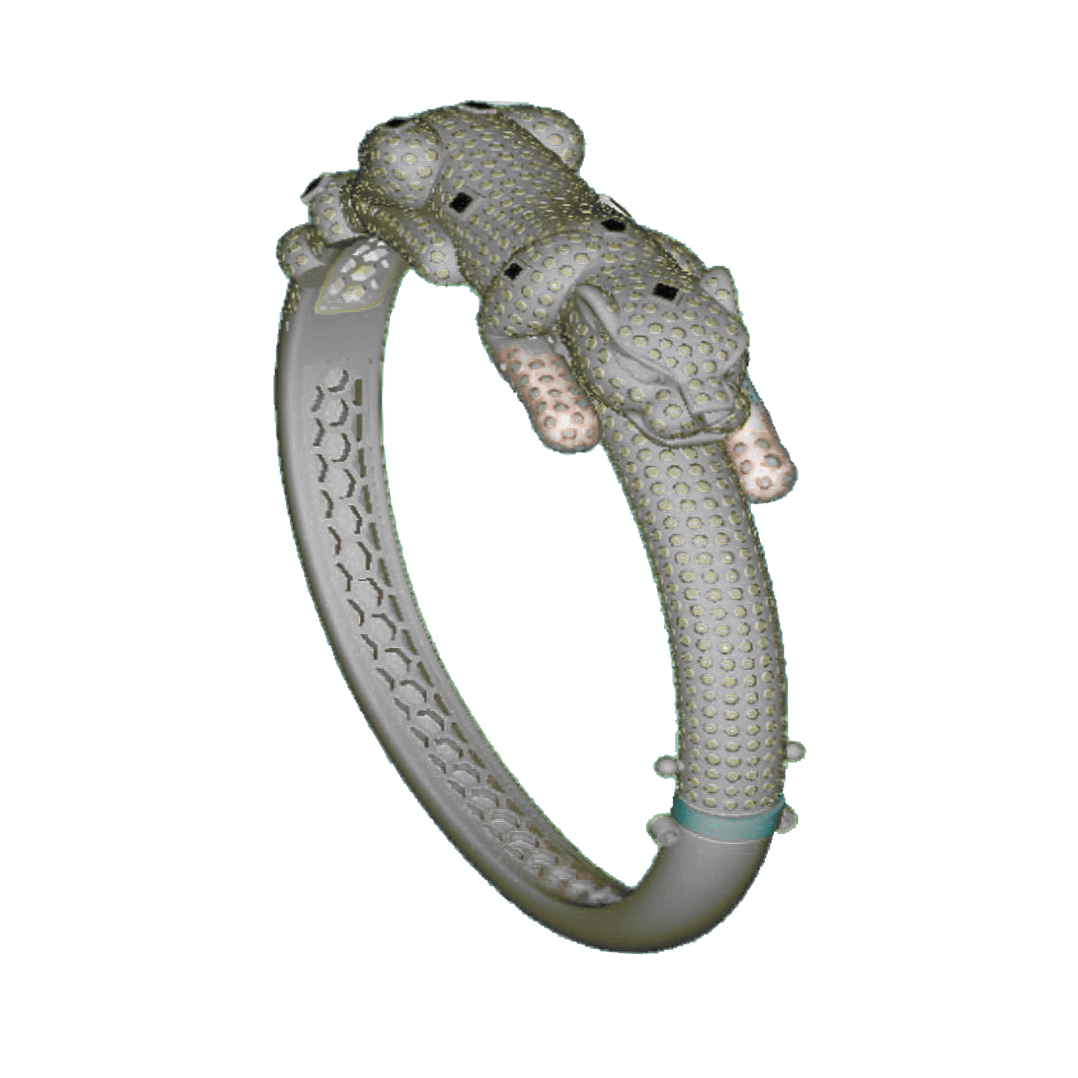 Cartier Panthère De Cartier Bracelet,White Gold Diamond